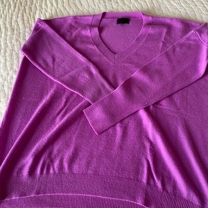 J Crew purple cashmere sweater size small